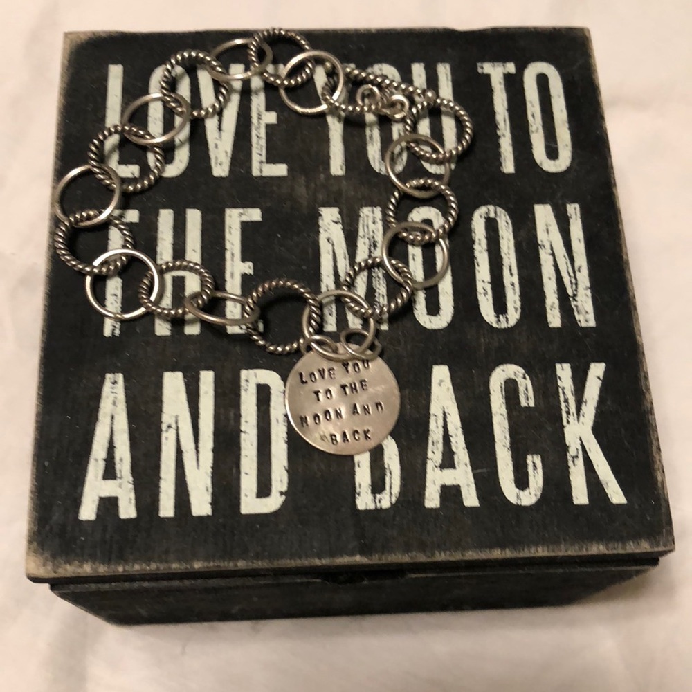 I Love You To The Moon And Back charm bracelet